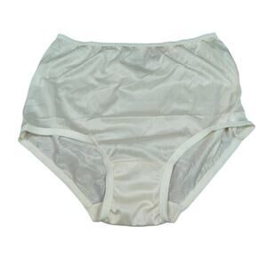 Carole Ivory Semi Sheer Nylon Semi Sheer Panty Womens Size 7